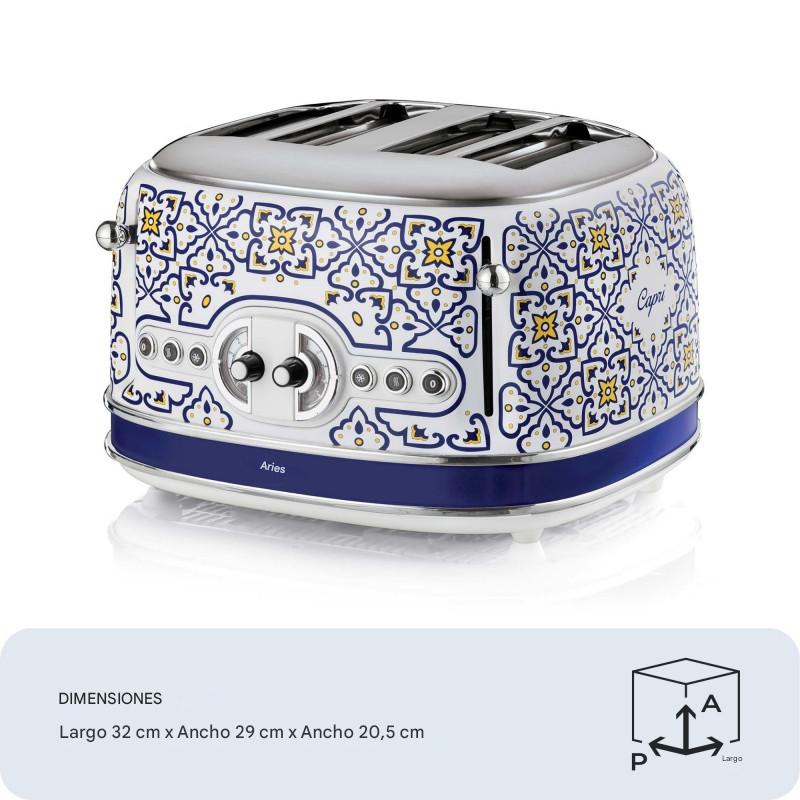 Tostadora de Pan 4 Rebanadas Vintage Capri ARIETE
