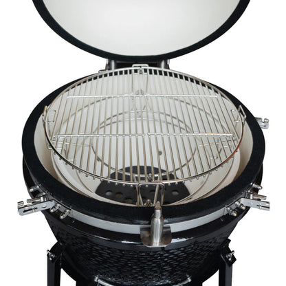 Combo Parrilla Kamado Tokio Negro 22" FDV + Encendedor Eléctrico de Carbon para Parrilla Charcoal SimpleCook