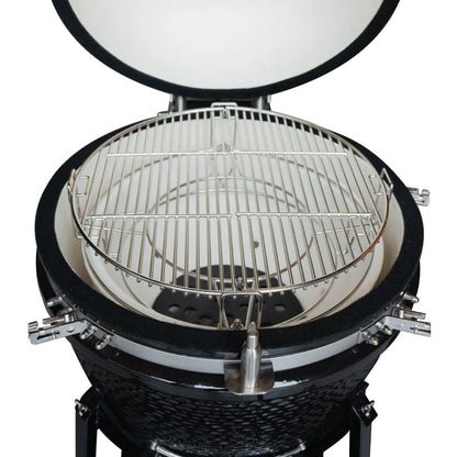 Combo Parrilla Kamado Tokio Verde 22" + Set Cuchillo y Tabla Arizona 2Pzas FDV
