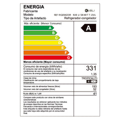 Refrigeradora Smart 245L Top Freezer Inox KUBLI