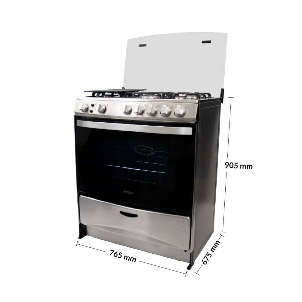 Cocina a Balón de Gas 5 Quemadores 76cm Expert FDV