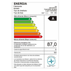 Terma a Gas FDV Paso Continuo 5.5 LT GN