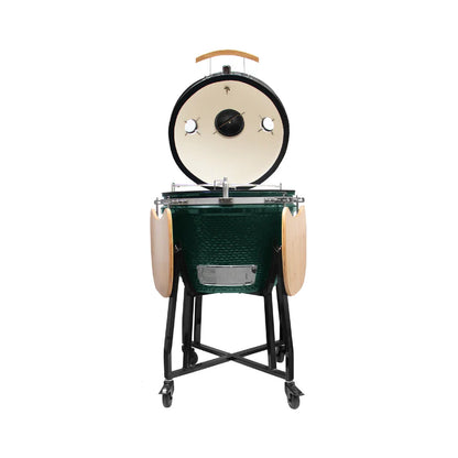 Combo Parrilla Kamado Tokio Verde 22" FDV + Encendedor Eléctrico de Carbon para Parrilla Charcoal SimpleCook