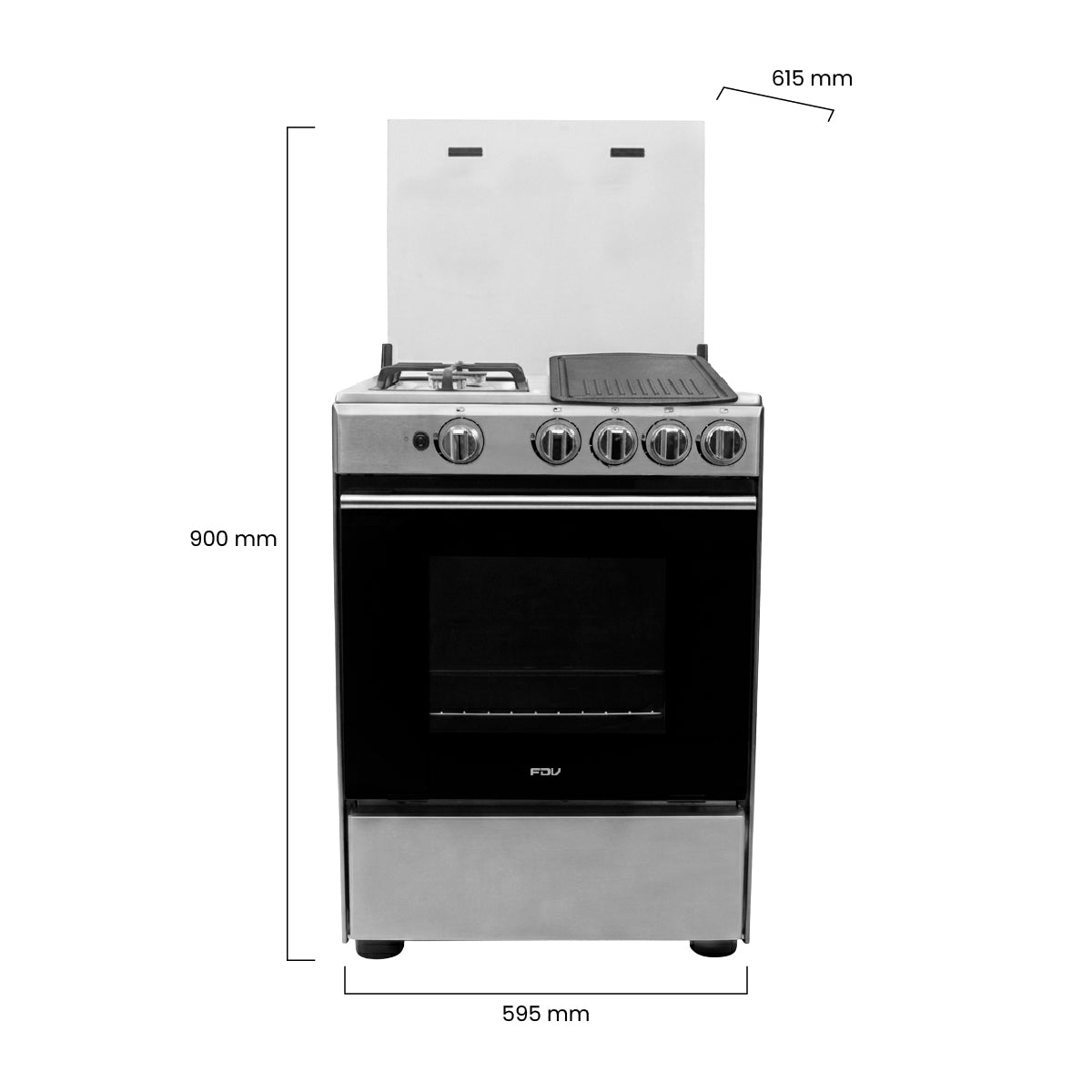Cocina a Balón de Gas 4 Quemadores 60cm Expert 2.0 FDV