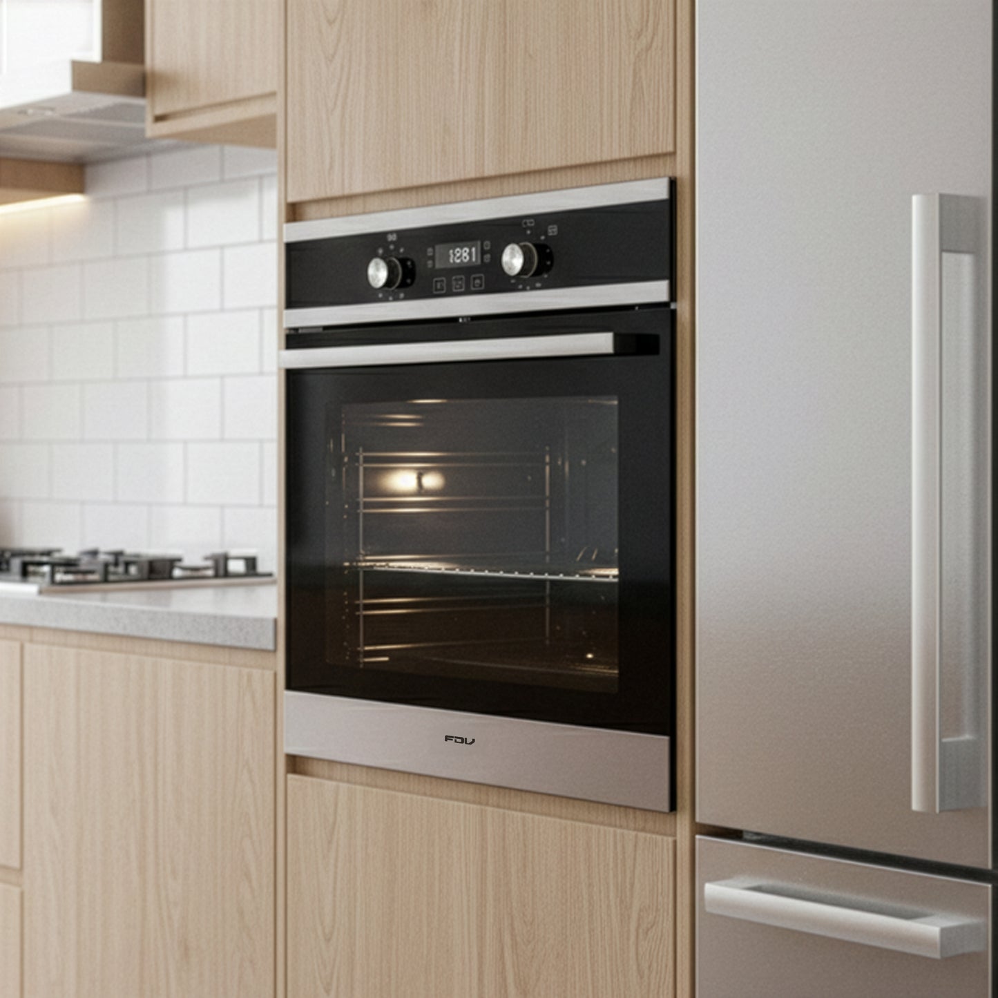 Horno Empotrable Electrico 70L Twin Black FDV