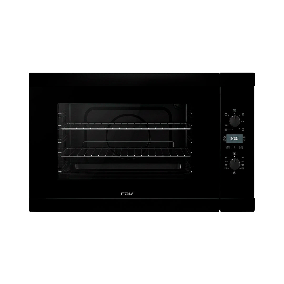 Horno Empotrable a Gas 110L Black FDV - vista frontal interior