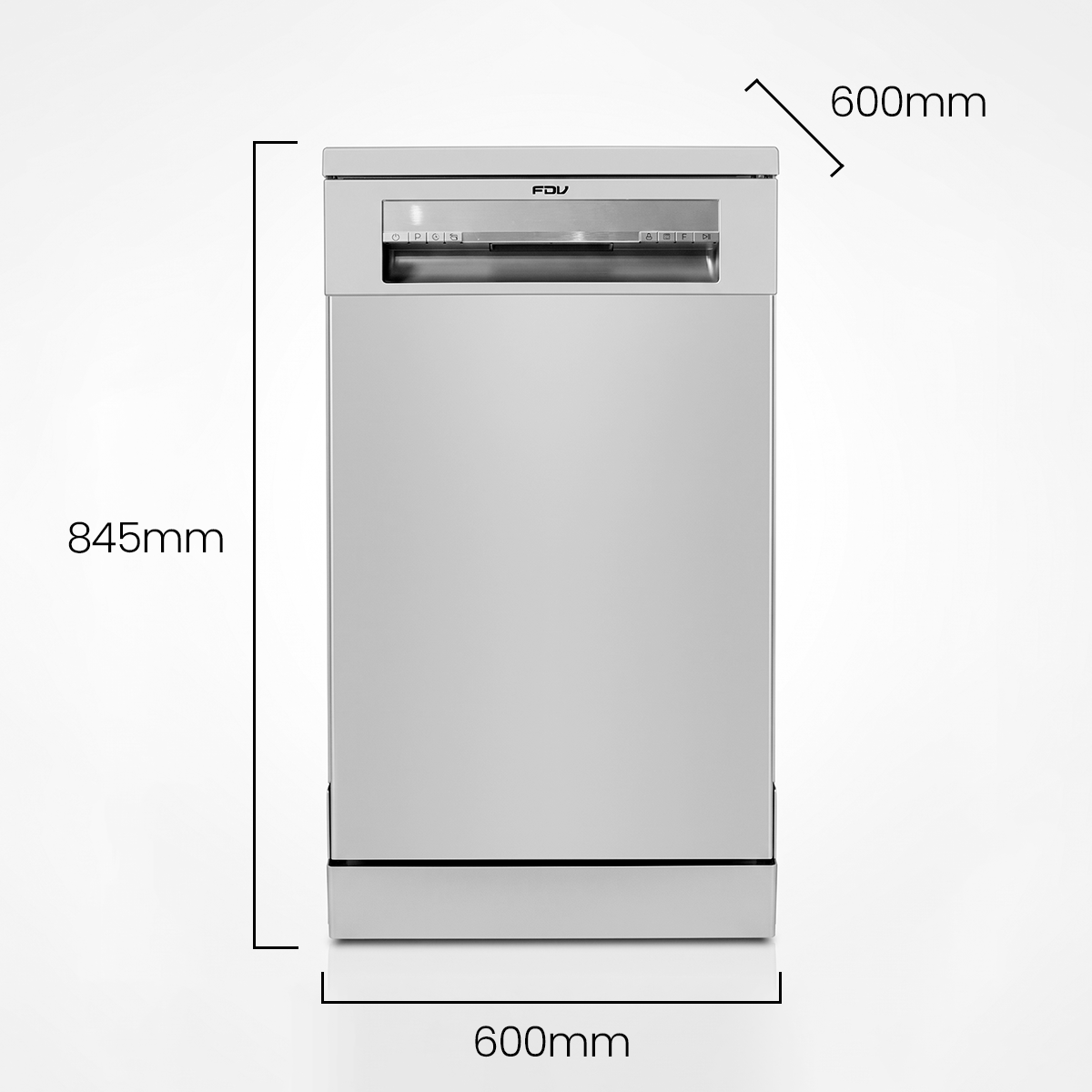 Lavavajillas 10 Cubiertos 45cm Free Standing Element 2.0 FDV