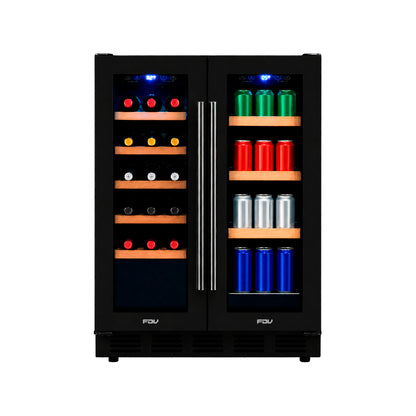 Cava de Vinos 20 Botellas + 50 Latas Dual Elite Black FDV