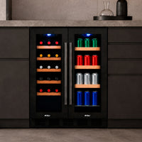 Cava de Vinos 20 Botellas + 50 Latas Dual Elite Black FDV