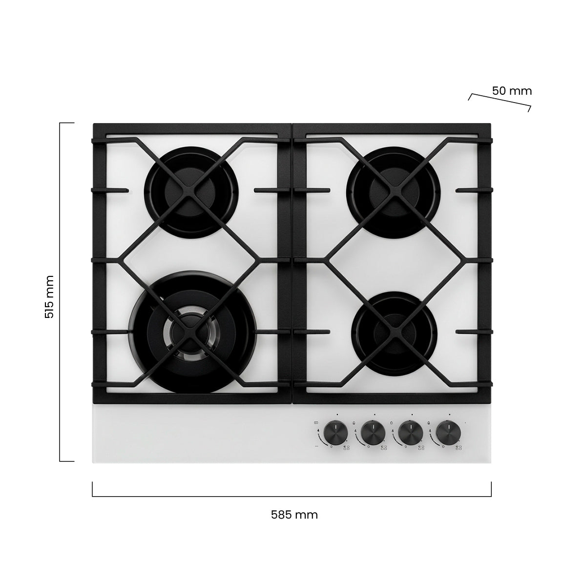 Encimera a Gas Signature 60 White GLP-GN FDV