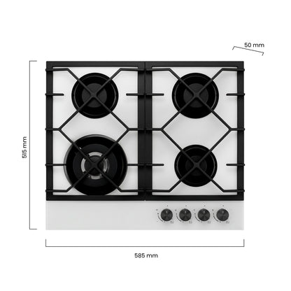 Encimera a Gas Signature 60 White GLP-GN FDV