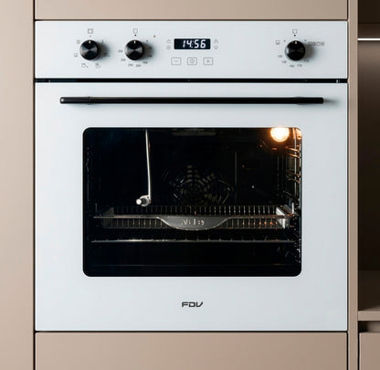 Horno Empotrable a Gas Electrico Híbrido White Air Fryer 80L GLP-GN FDV