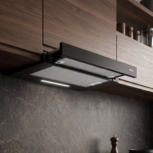 Campana Extraíble 60cm EasyFlow Black 2.0 FDV