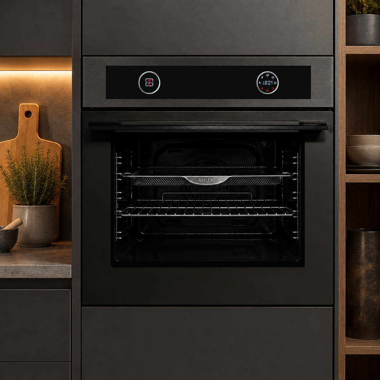 Horno Empotrable Eléctrico 70L Air Fryer Matte FDV
