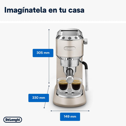 Cafetera Espresso Dedica Arte Gris EC885.GY DELONGHI