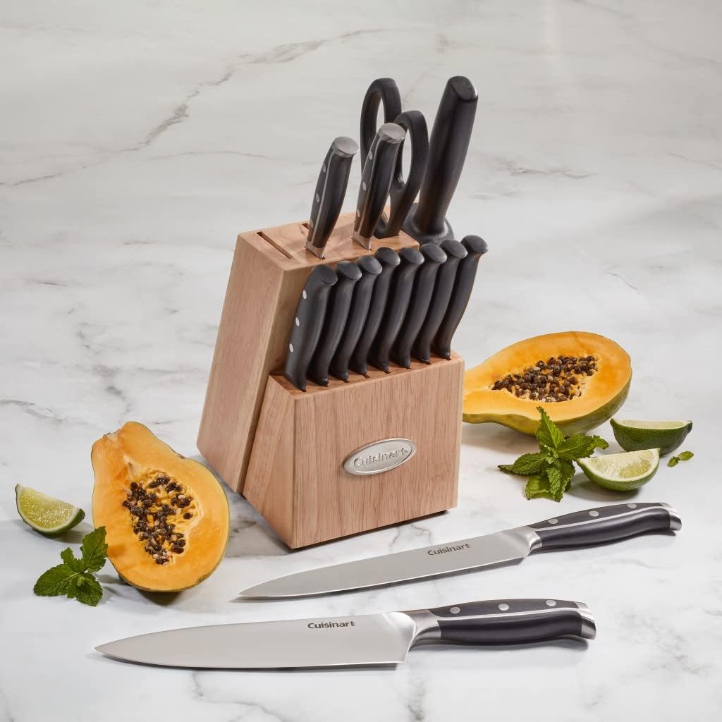 Set de Cuchillos 15pz con Soporte Madera CUISINART