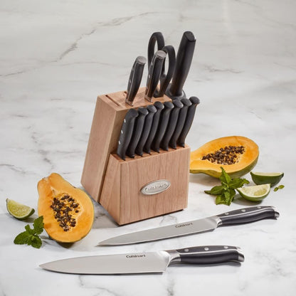Set de Cuchillos 15pz con Soporte Madera CUISINART