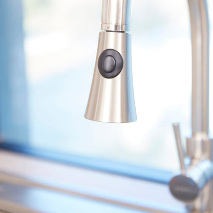 Grifería de Cocina Monocomando Extensible Acero Smart Pro 2.0 FDV