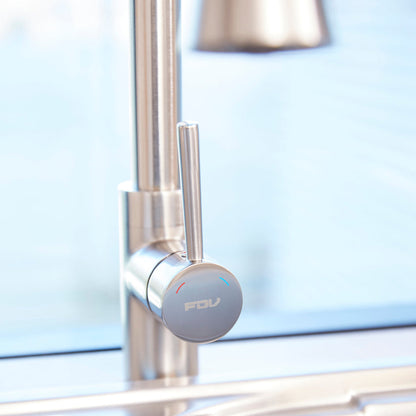 Grifería de Cocina Monocomando Extensible Acero Smart Pro 2.0 FDV