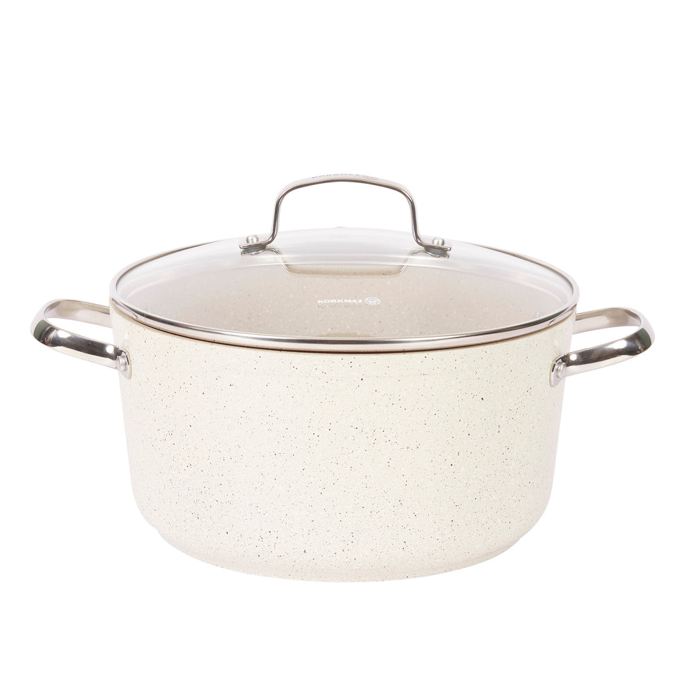 Juego de Ollas 7 Piezas Granita Beige A1272 KORKMAZ