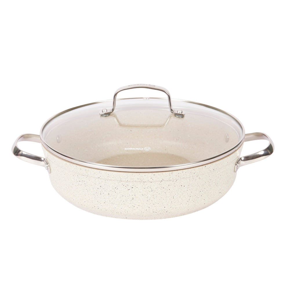 Juego de Ollas 7 Piezas Granita Beige A1272 KORKMAZ