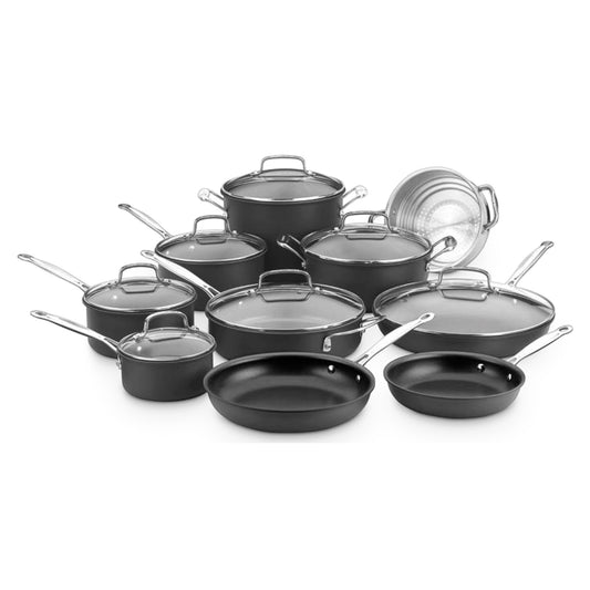 Juego de Ollas 17 Piezas Clasico Anodizado CUISINART