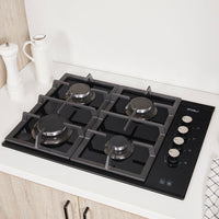 Encimera a Gas 4 Quemadores 60cm Crystal 2.0 FDV