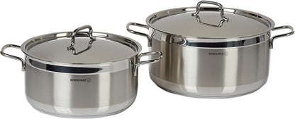 Juego de Ollas 11 Piezas Acero Inox Alfa XL A1641 KORKMAZ