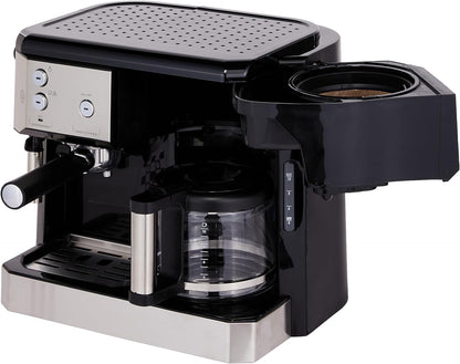 Cafetera 2 en 1 Espresso / Gota a Gota Combi Acero Inox BCO421.S DELONGHI