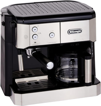 Cafetera 2 en 1 Espresso / Gota a Gota Combi Acero Inox BCO421.S DELONGHI
