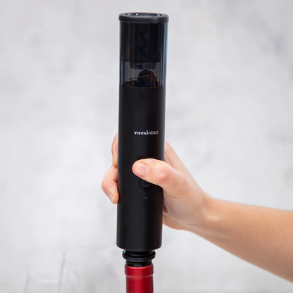 Descorchador de Vinos y Bomba al Vacío 2 en 1 + 2 Tapones COQUINARIA