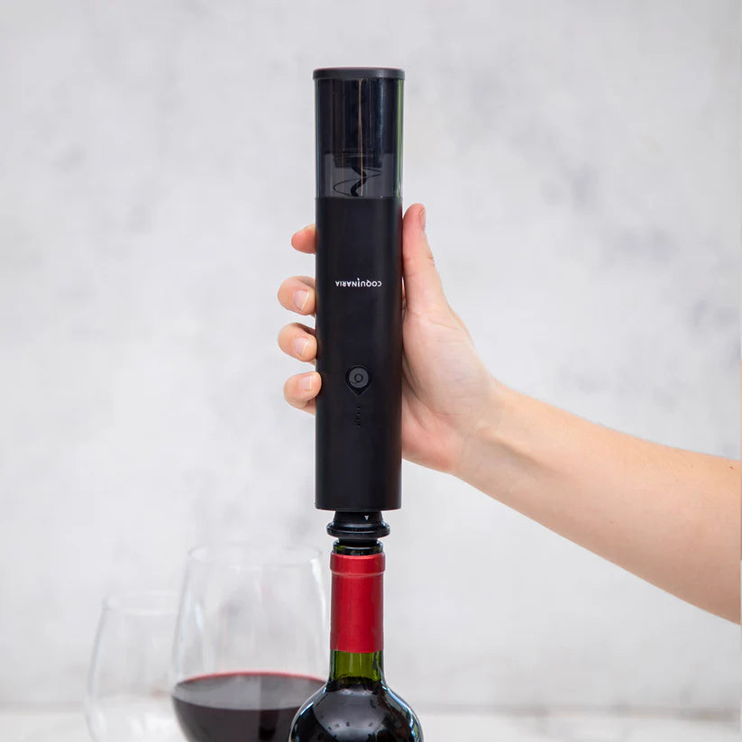 Descorchador de Vinos y Bomba al Vacío 2 en 1 + 2 Tapones COQUINARIA