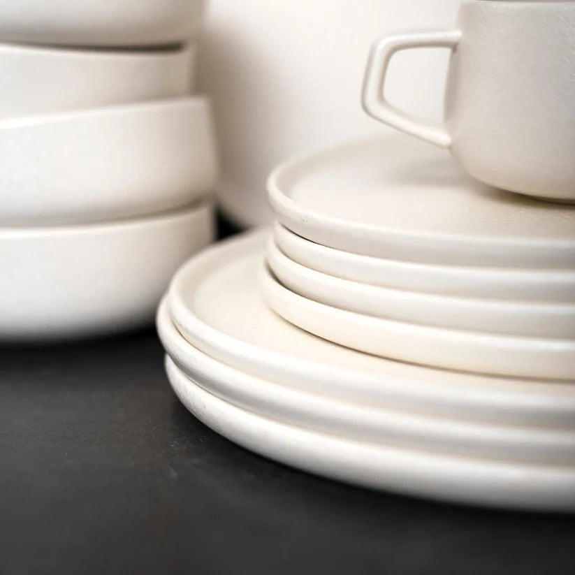 Juego de Vajilla Crema Porcelana 20 Pzs Coquinaria