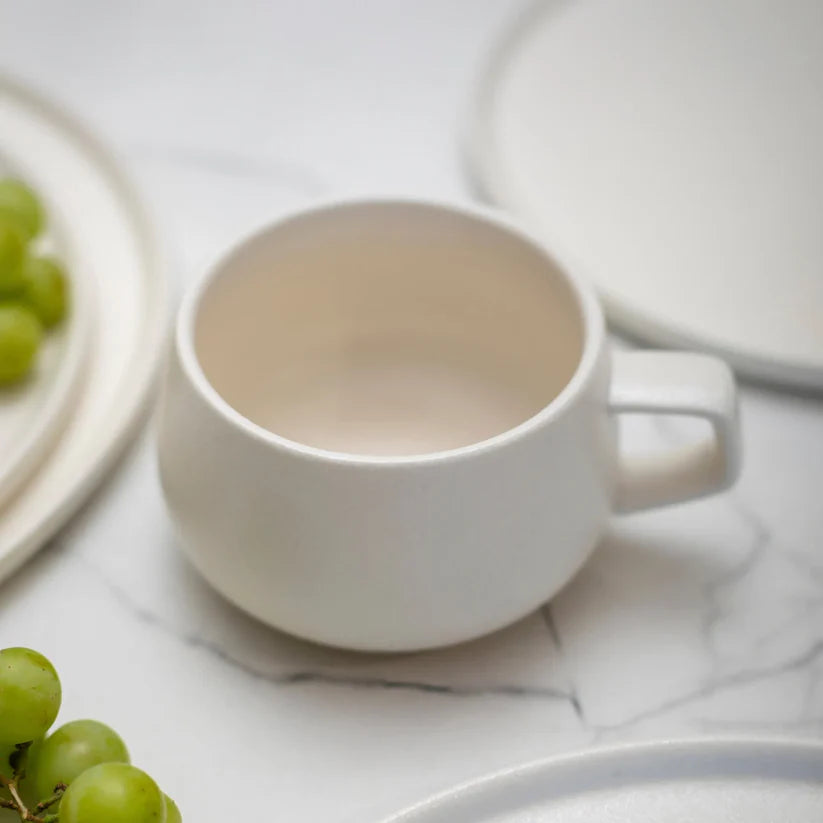 Juego de Vajilla Crema Porcelana 20 Pzs Coquinaria