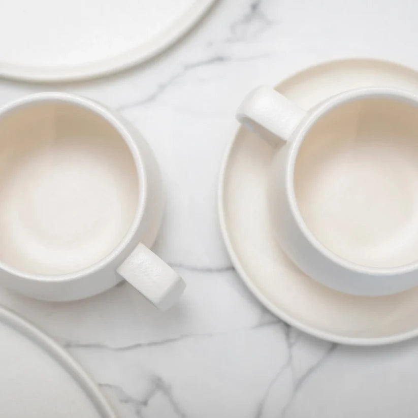 Juego de Vajilla Crema Porcelana 20 Pzs Coquinaria