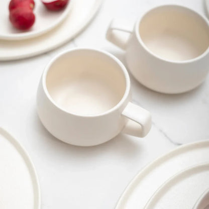 Juego de Vajilla Crema Porcelana 20 Pzs Coquinaria