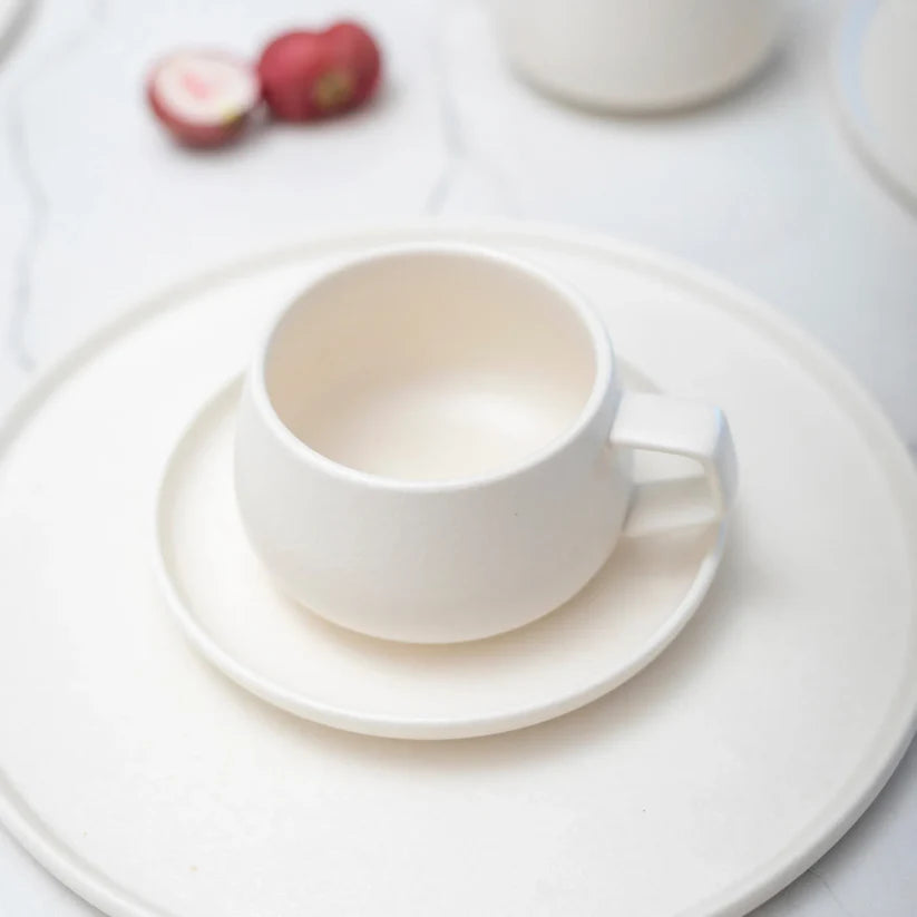 Juego de Vajilla Crema Porcelana 20 Pzs Coquinaria
