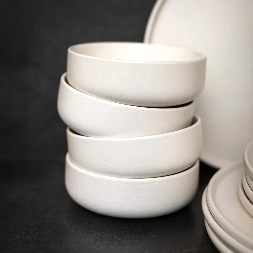 Juego de Vajilla Crema Porcelana 20 Pzs Coquinaria