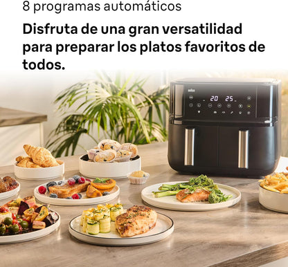 Freidora de Aire Digital 8L Dual TwinCook 3 TD3030 BRAUN