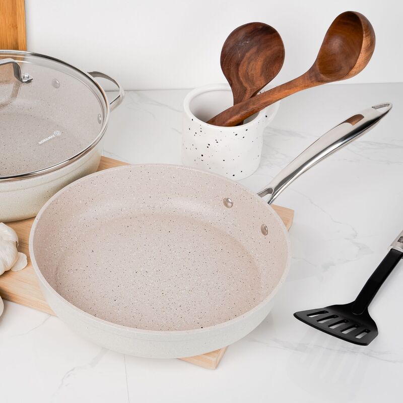 Juego de Ollas 7 Piezas Granita Beige A1272 KORKMAZ