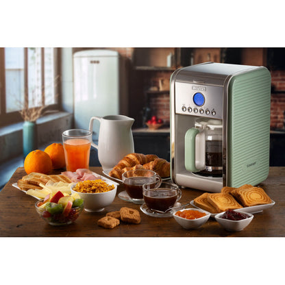 Cafetera Gota a Gota 10 Tazas Vintage Verde ARIETE