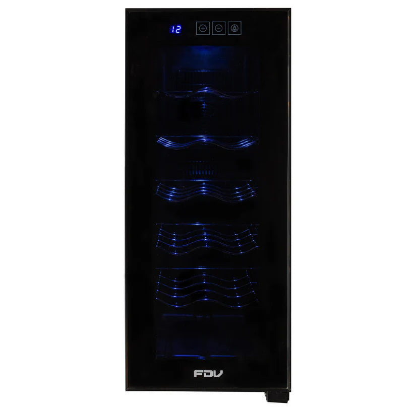 Parrilla Kamado Sakai 19" Negro + Cava de Vinos 12 Botellas Digital FDV