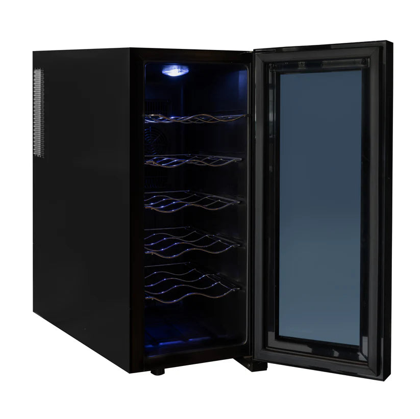 Parrilla Kamado Sakai 19" Negro + Cava de Vinos 12 Botellas Digital FDV