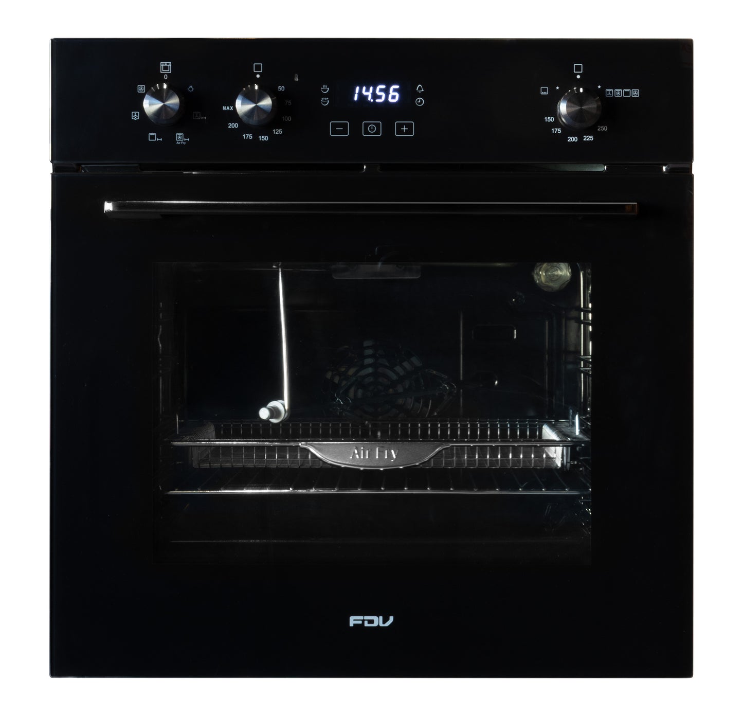 Horno Empotrable a Gas 70L Black Air Fryer FDV
