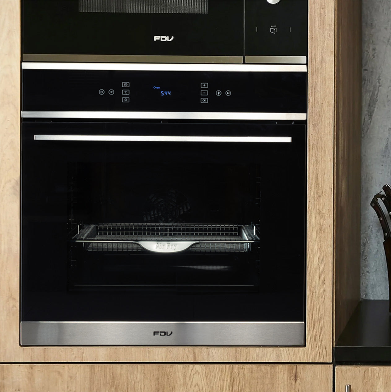 Horno Empotrable Eléctrico 70L Air Fryer Elegance Touch FDV