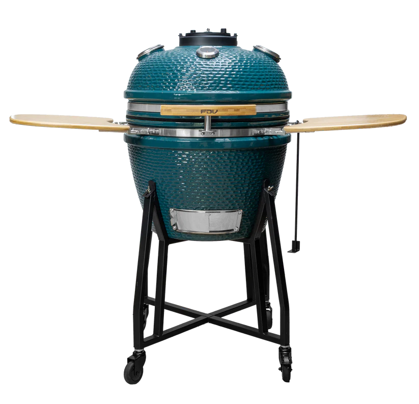 Combo Parrilla Kamado Tokio Azul 22" FDV + Encendedor Eléctrico de Carbon para Parrilla Charcoal SimpleCook