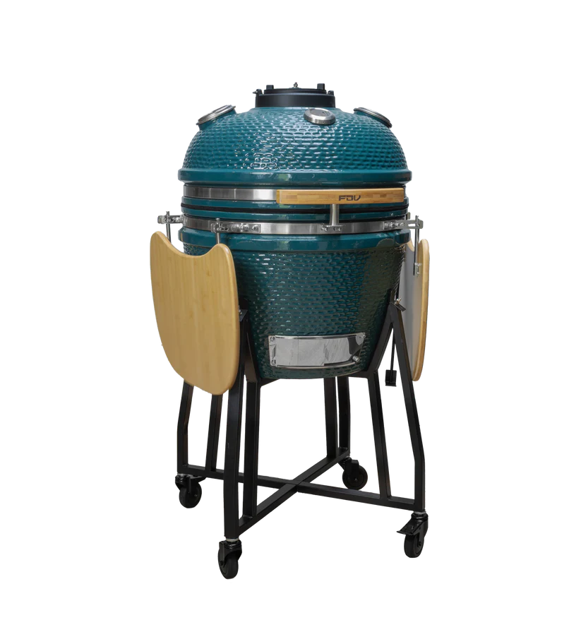 Combo Parrilla Kamado Tokio Azul 22" FDV + Encendedor Eléctrico de Carbon para Parrilla Charcoal SimpleCook