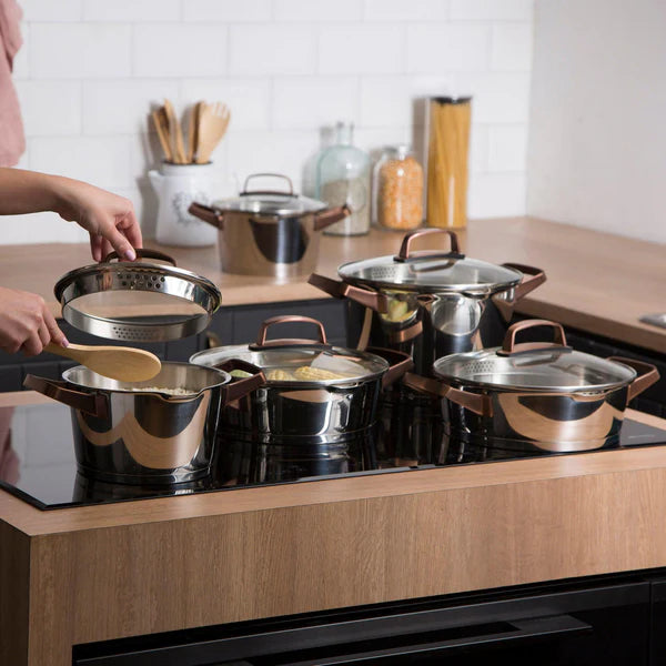 Juego de Ollas 8 Piezas Niza Cobre SIMPLECOOK