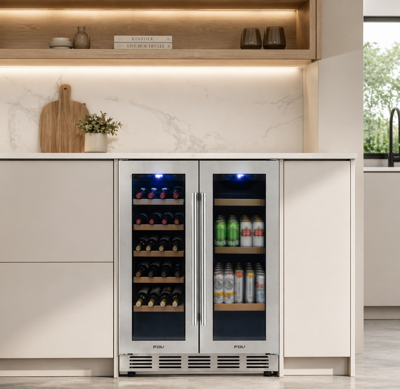 Cava de Vinos 20 Botellas + 50 Latas Dual Elite FDV
