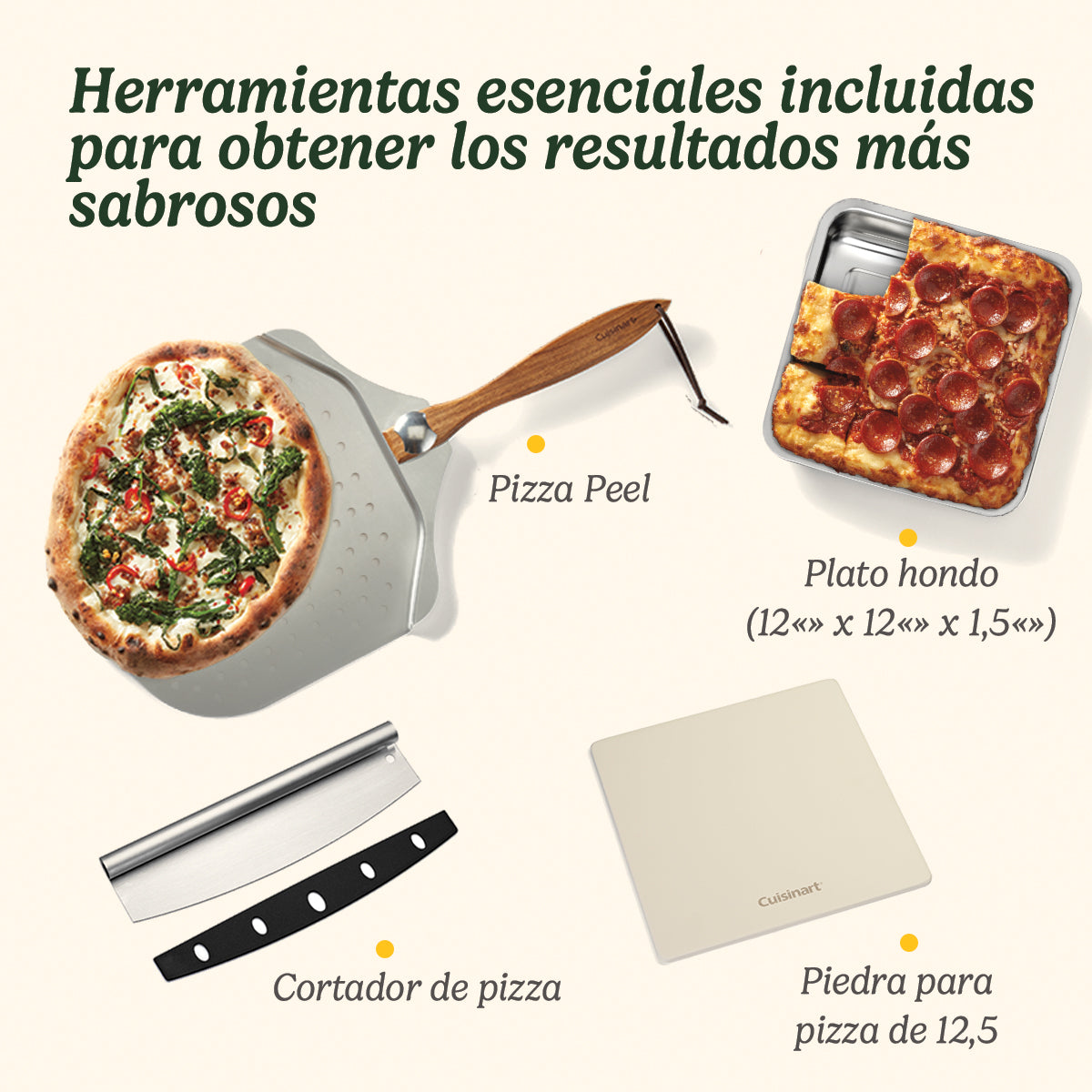 Horno de Pizza Electrico CPZ120 CUISINART